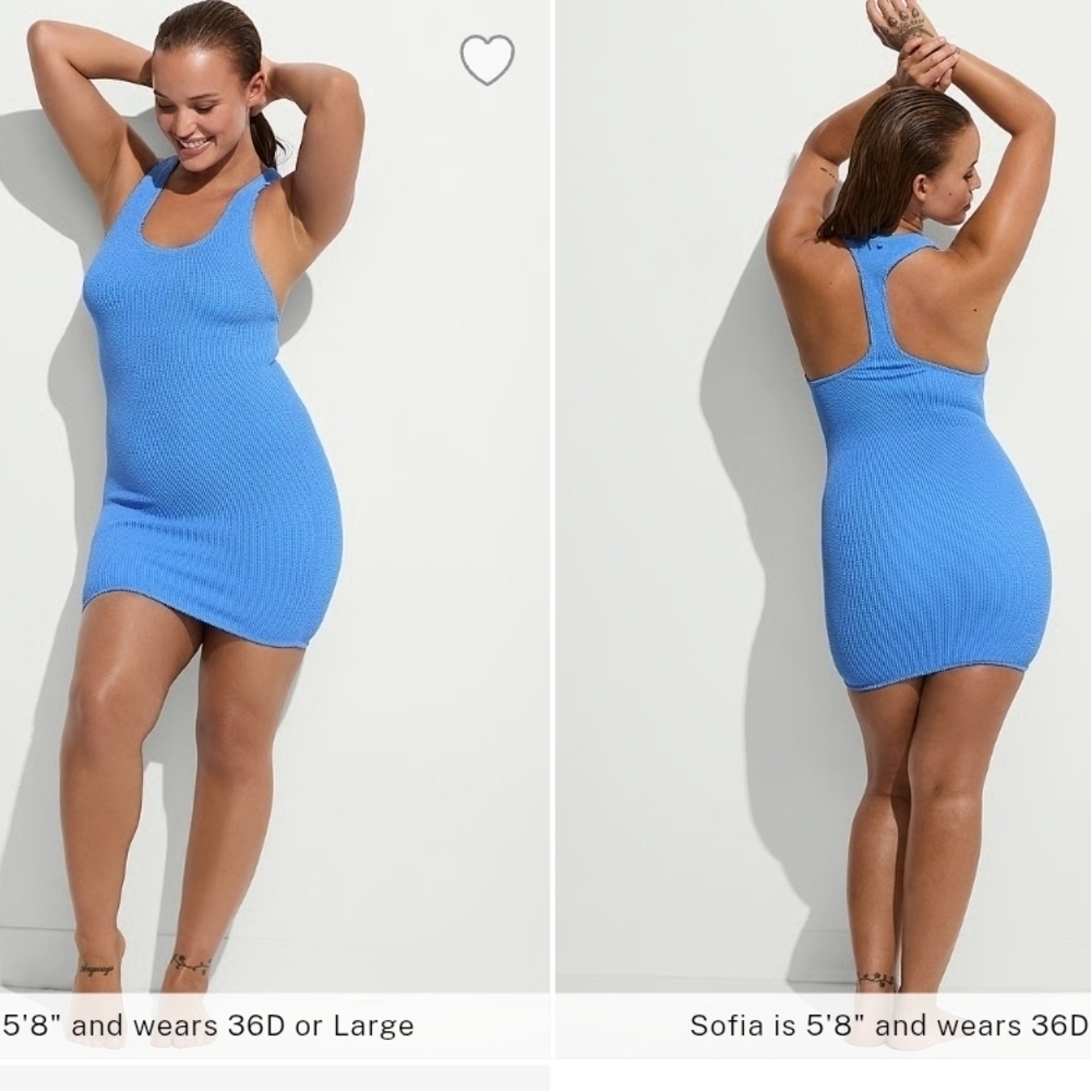 Victoria's Secret Blue Knit Swim Coverup